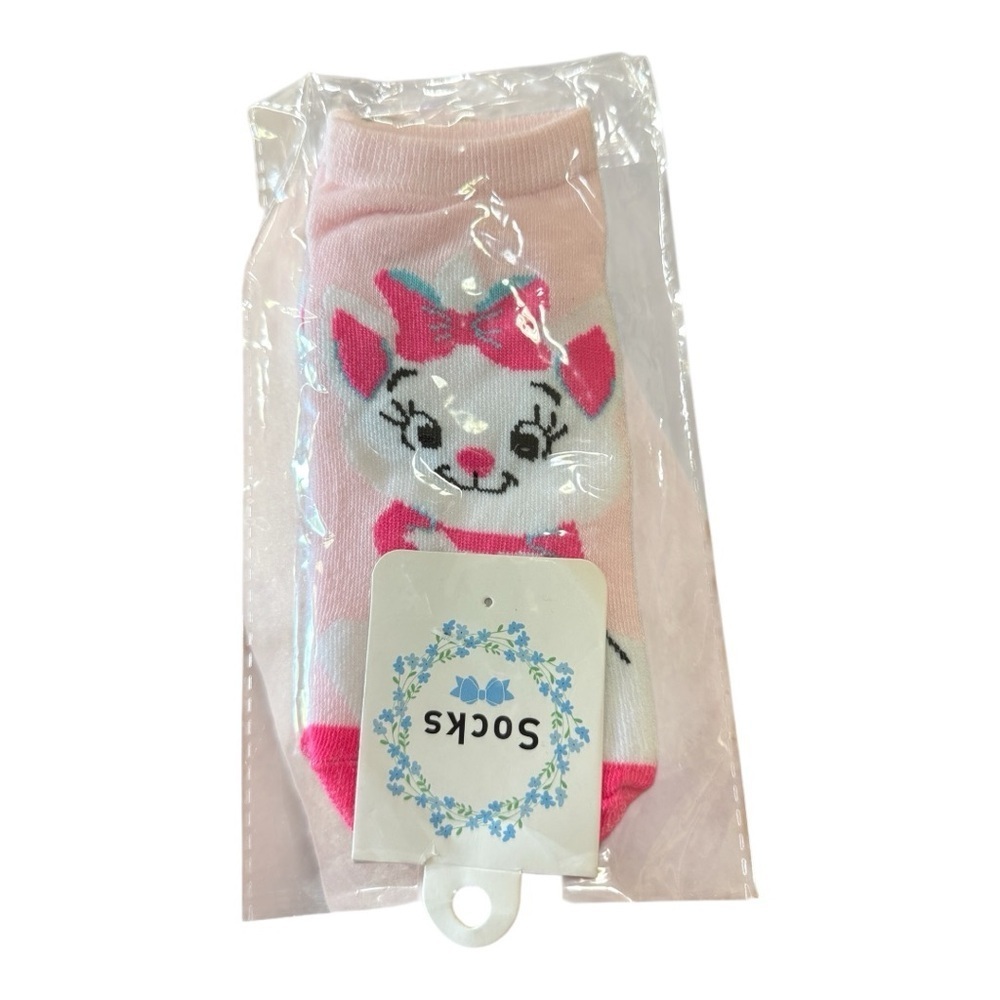 Disney Marie Pink Ankle Socks – New in Package